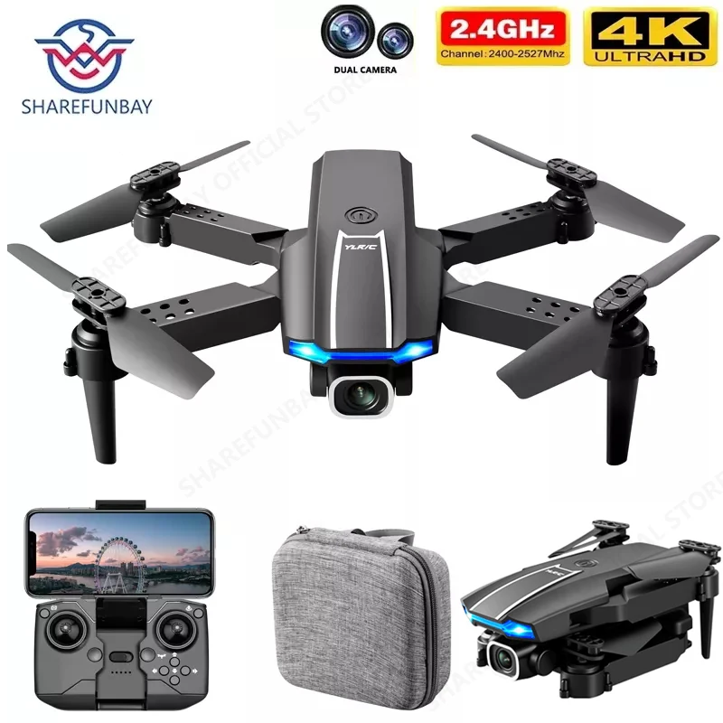 2021 Новый S65 Rc Мини Дрон 4k профессиональный HD Двойная камера Fpv Дроны с камерой Hd