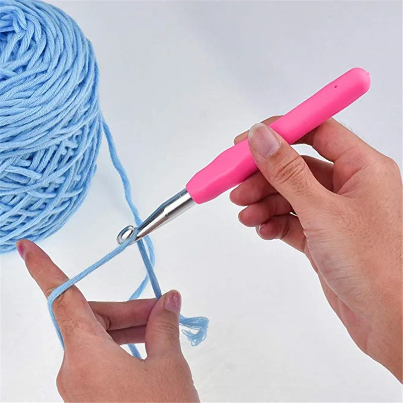 Looen крючки для вязания спиц набор алюминиевых крючков ножницы линейки маркеры для стежков набор для шитья с сумкой для начинающих подарок