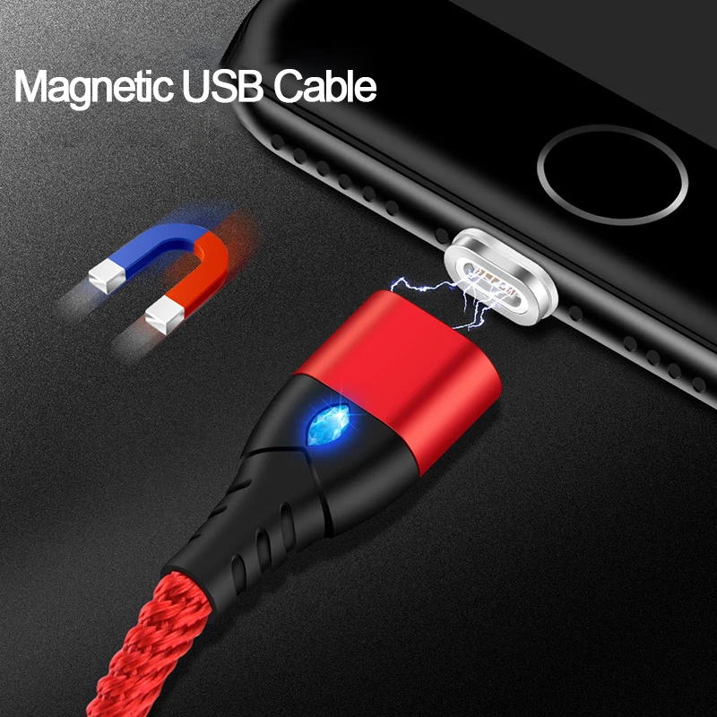Магнитный кабель Micro usb Type C адаптер для быстрой зарядки телефона магнитное