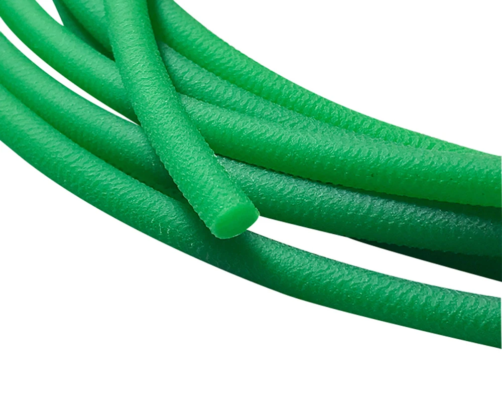 Green Polyurethane Conveyor Belts Diameter 2/3/4/5/6/7/8/9/10/12/15mm PU Round Drive Belt Meltable Cord rubber belt transmission drive belt synchronous belt