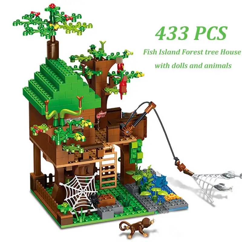 Diy Tree House Fit Legoinglys 21318 Playmobil Village Duplo Dragon