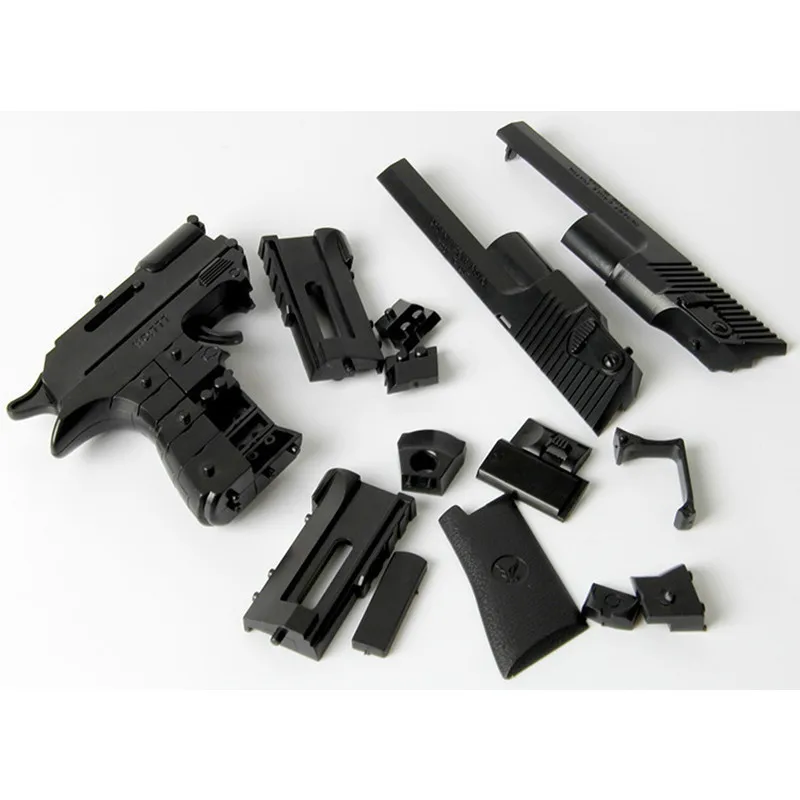 Горячая Распродажа собранный игрушечный строительный блок пистолет для