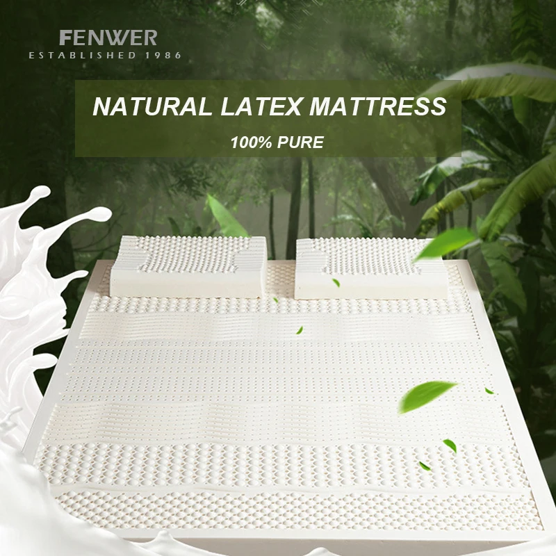 FENWER 100 Pure Natural latex Mattress Slow rebound Mattresses
