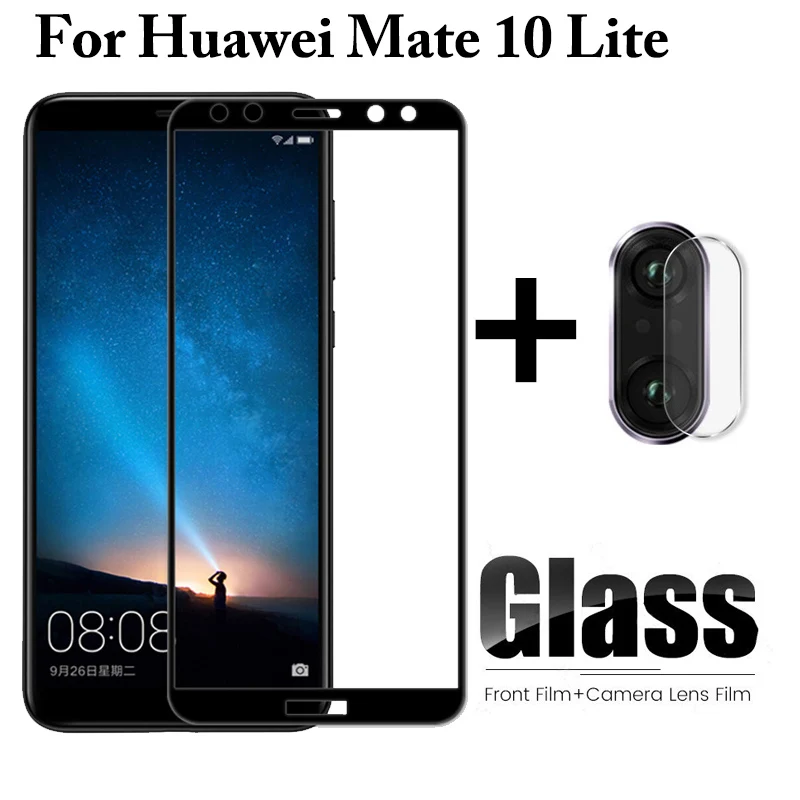 2 в 1 закаленное стекло для Huawei mate 10 Lite Защитное Hauwei light 10lite Защитная пленка экрана |