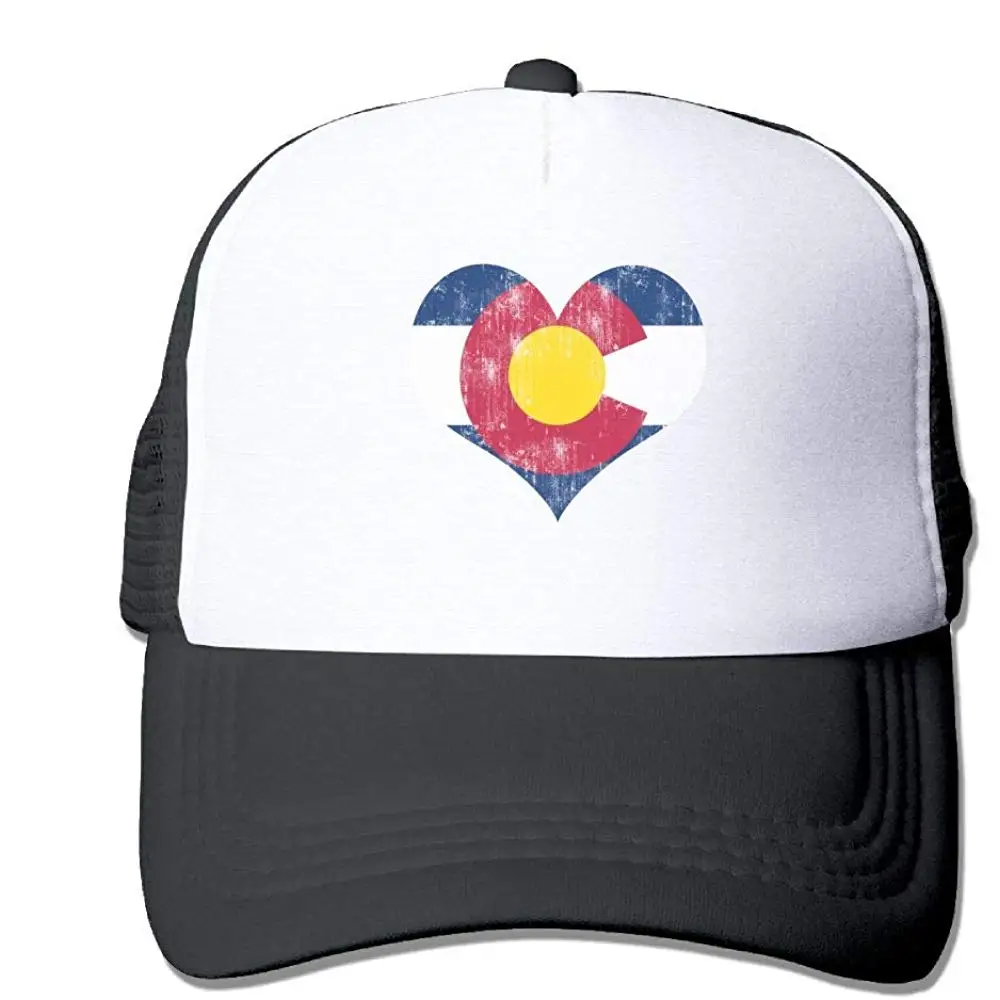 Сетчатая Кепка на заказ бейсболка Colorado Love Heart Регулируемая Спортивная Кепка s