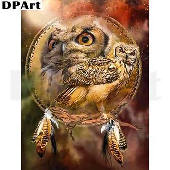 

Diamond Painting Full Square/Round Drill Owls In The Mirror 5D Daimond Painting Embroidery Cross Stitch Mosaic Rhinestone Zou288