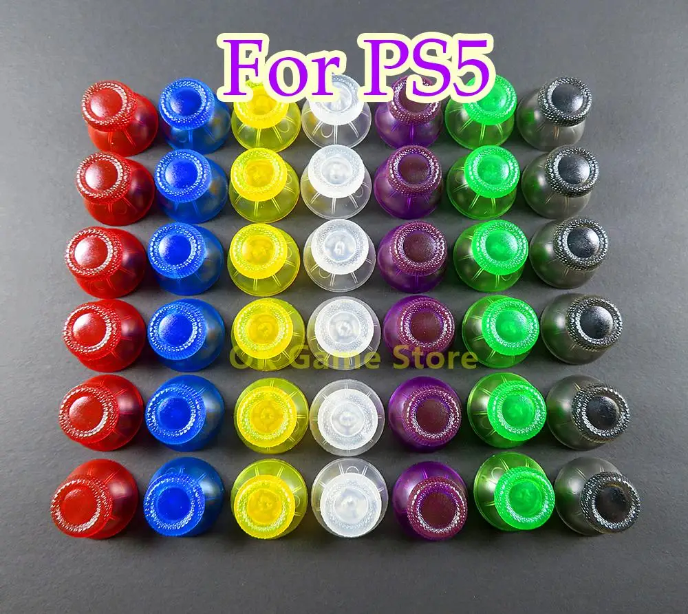 400 Pz/Lotto Clear Colors 3D Analog Joystick Thumb Stick Grip Cap Per Sony Playstation Ps5 Joypad Controller Fungo Cap