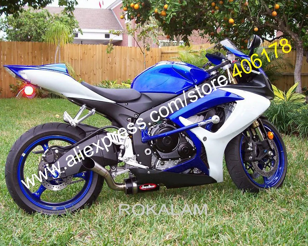 Для Suzuki GSXR 600 750 2006 2007 GSXR600 GSXR750 K6 06 07 синий белый черный мотоциклетный обтекатель