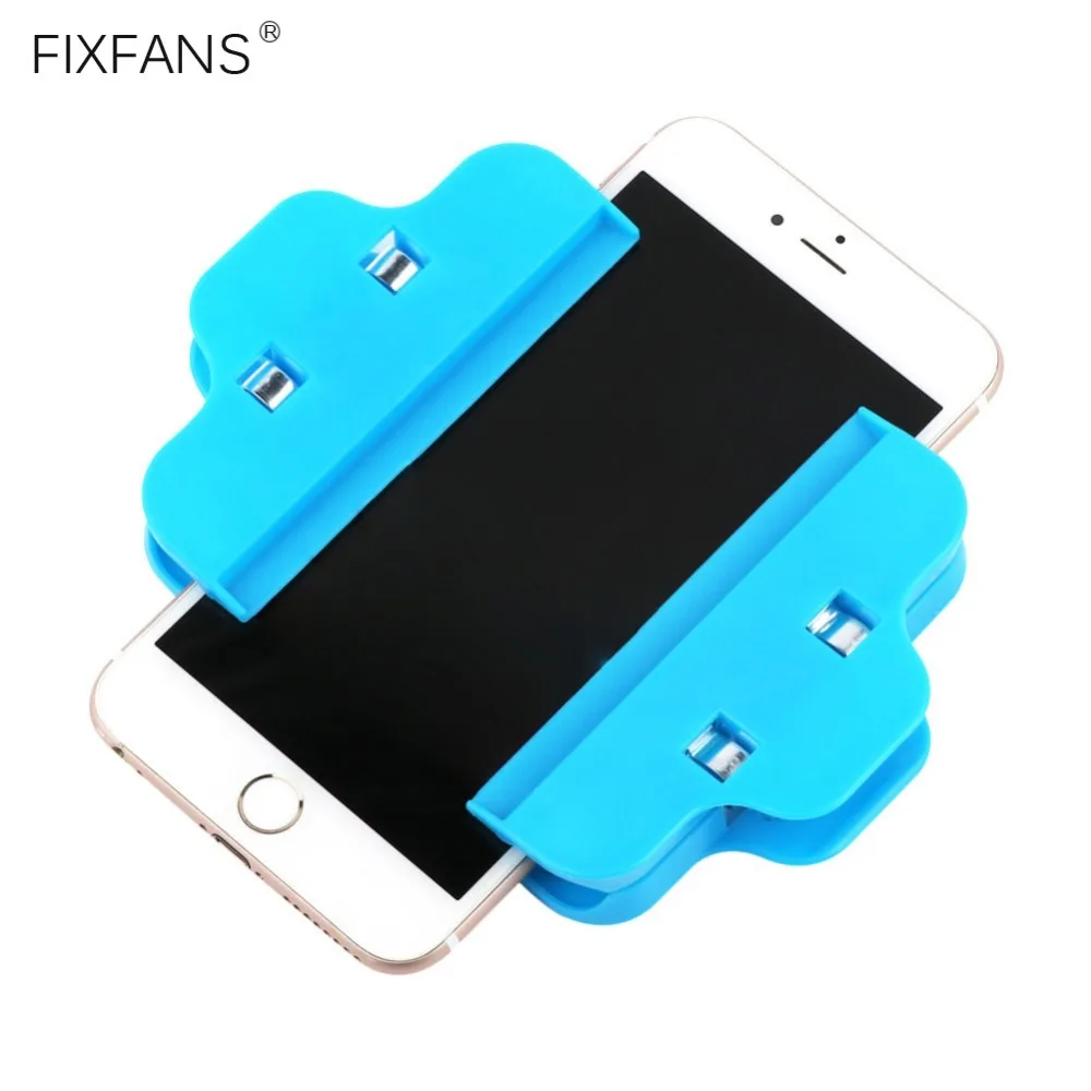 FIXFANS 2Pcs 4 Inch Plastic Clamps Clip Fixture Mobile Phone Repair Tools Kit for iPhone iPad Tablet LCD Screen Fastening Clamp