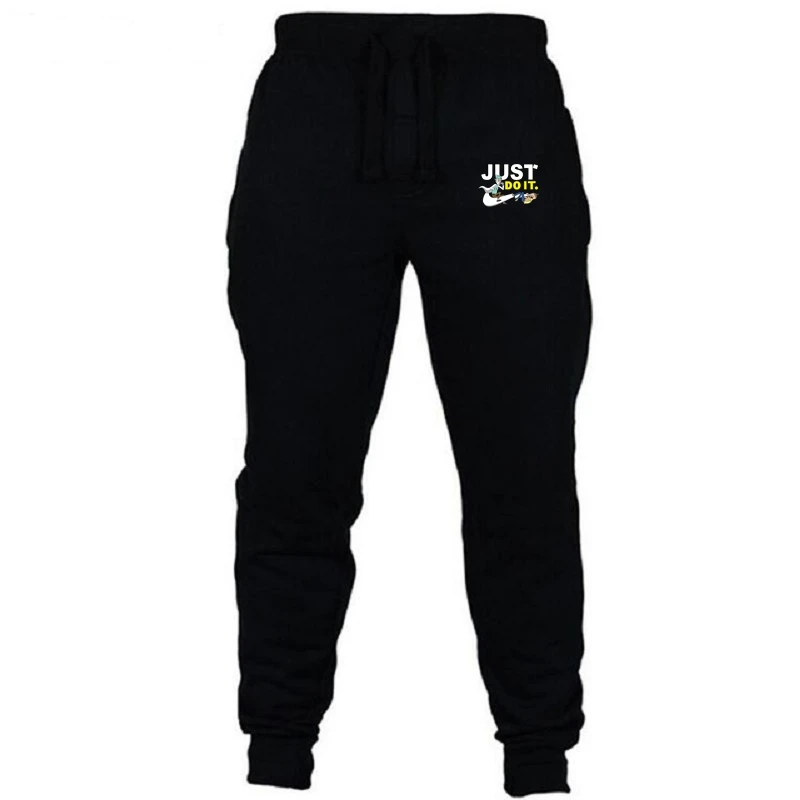 Jogging Pants Men Solid GYMs Training Pant Sportswear Joggers Sports Pants Men's Running Swearing Jogging Sweatpants - Color: black