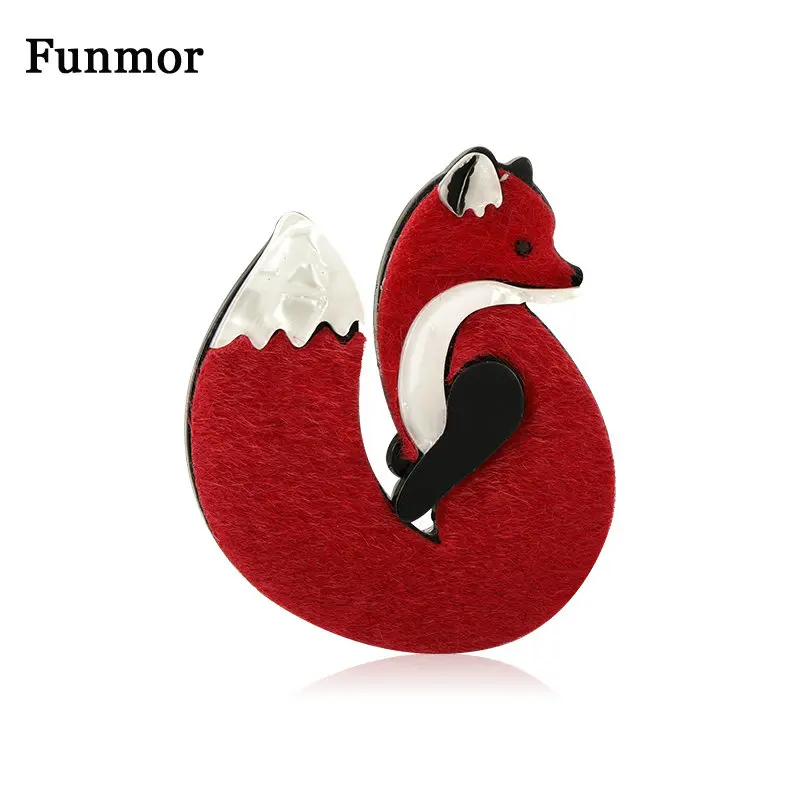 Funmor лиса искусственные акриловые украшения для женщин и девушек аксессуары