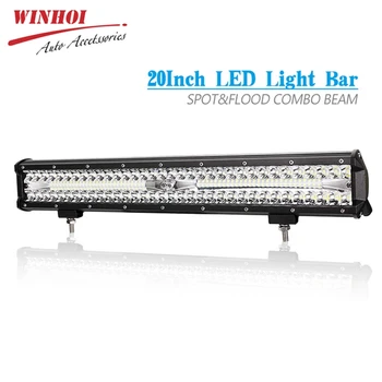 

20" LED Work Light Bar 480W 12V 24V 6000LM 6000k Waterproof Spot Flood Light Combo Offroad Driving Light Car Boat Truck ATV
