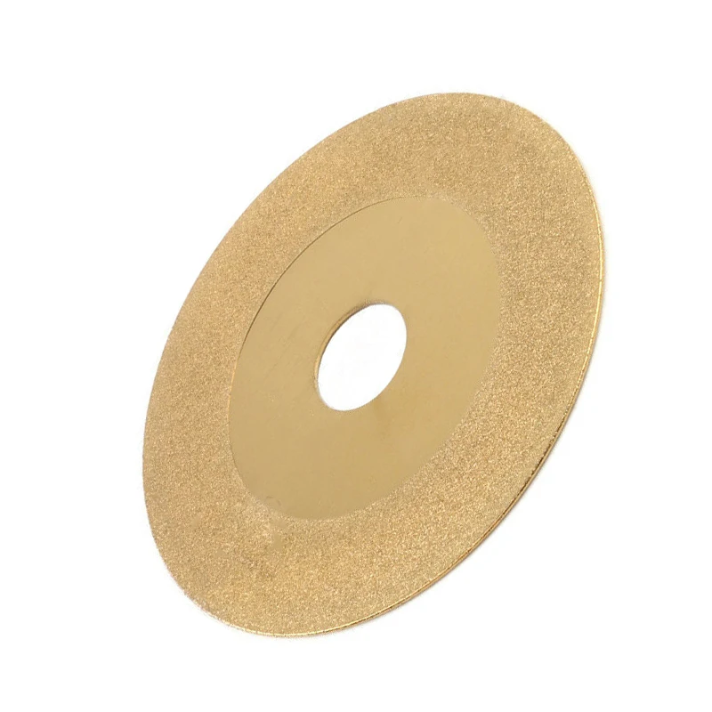 1pcs Cutting Disc 100mm Diamond Coated Grinding Wheel Disc Gold For Carbide Stone Angle Grinder