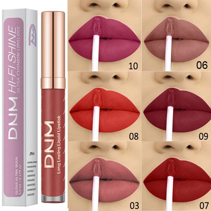 

12 Matte Lipstick Waterproof Lip Gloss Pink Lipstick Lasting Moisturizing Lips Ladies Makeup Lipstick Professional Cosmetics