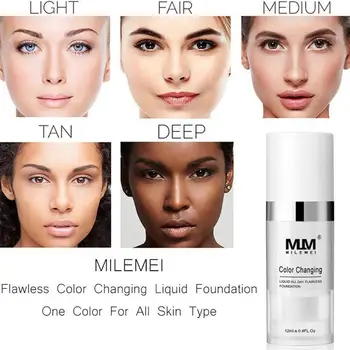 

30ml Color Changing Foundation Liquid Base Makeup Change Blending Tone To Skin Your Just By E9Y7