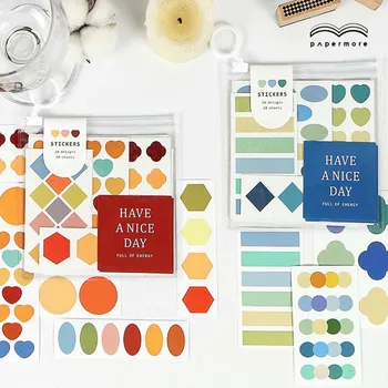

20 Sheets A Pack Creative Colorful Paper Stickers 120mm*120mm DIY Journal Diary Decoration Supplies
