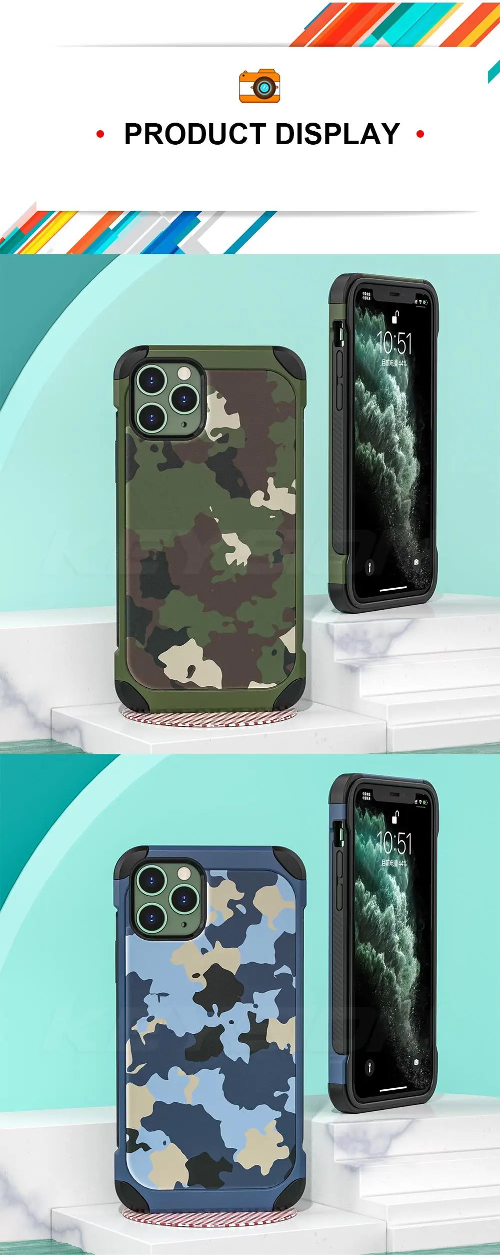 KEYSION камуфляж противоударный чехол для iPhone 11 11 Pro Max Камуфляж Анти-падение силиконовый чехол для телефона для iPhone 11 Pro Xs Max XR