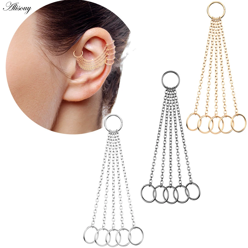 Body Jewelry S 1 pc Lip Stud Earring Skeleton Hand Ear Cuff Piercing Ring Bar Jewelry HOT Body