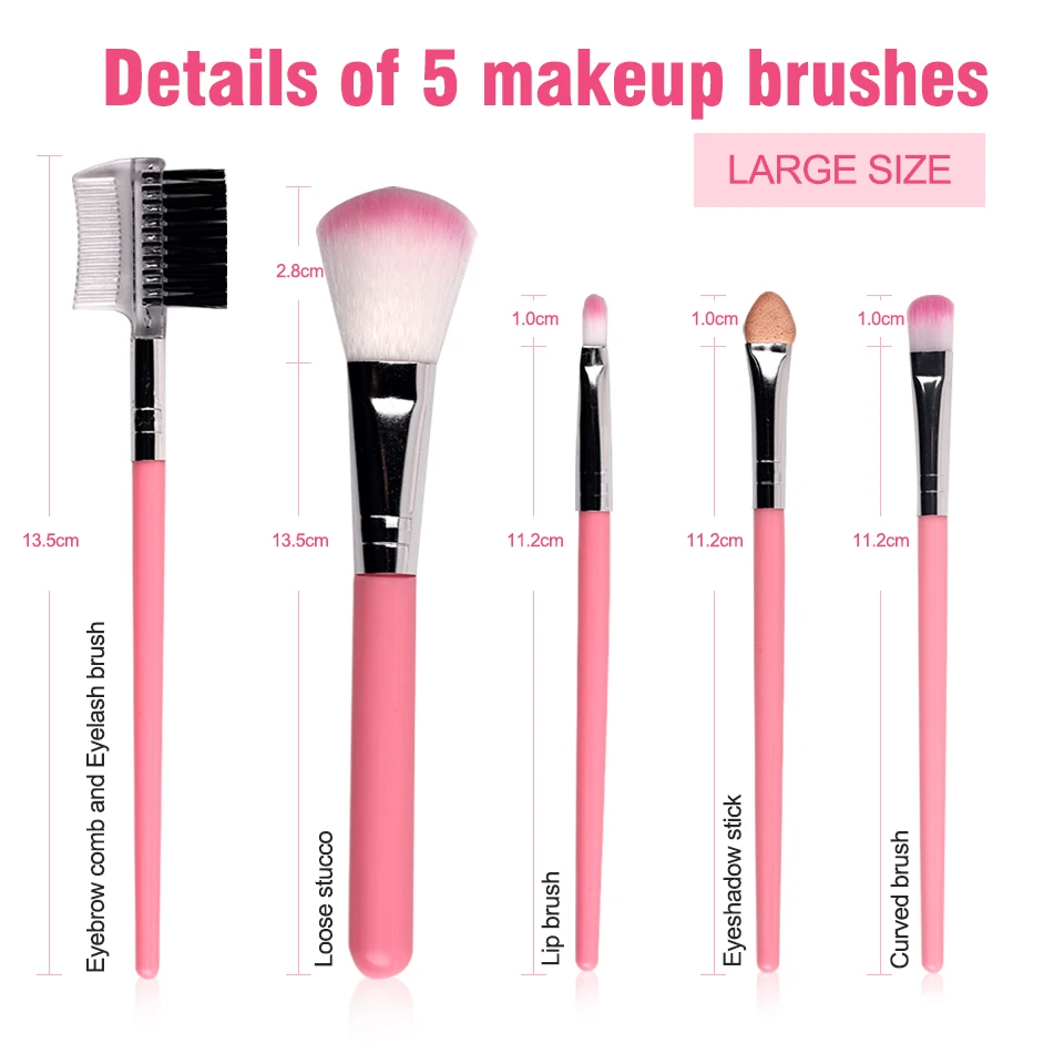 Makeup Brush Set Makeup Brush Makeup Tool Set Makeup Tool 5/7/15/20Pcs Makeup Brushes Tool Set Cosmetic Powder Eye Shadow Foundation Blush Blending Beauty Make Up Brush Maquiagem