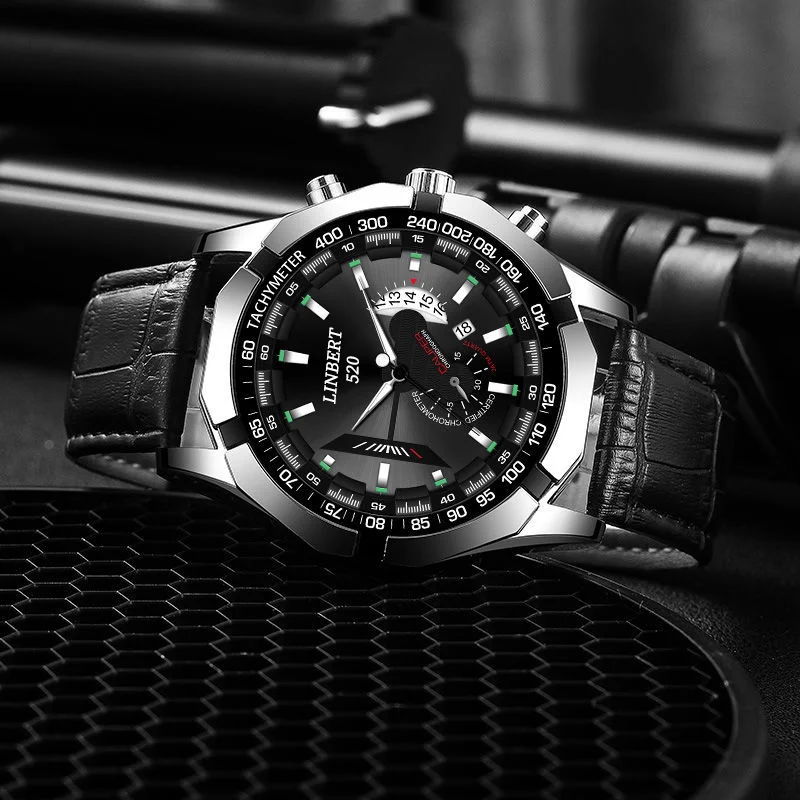 2022-new-men's-watch-linbert-top-brand-leather-chronograph-waterproof-sports-automatic-date-quartz-clock-men's-relogio-masculino