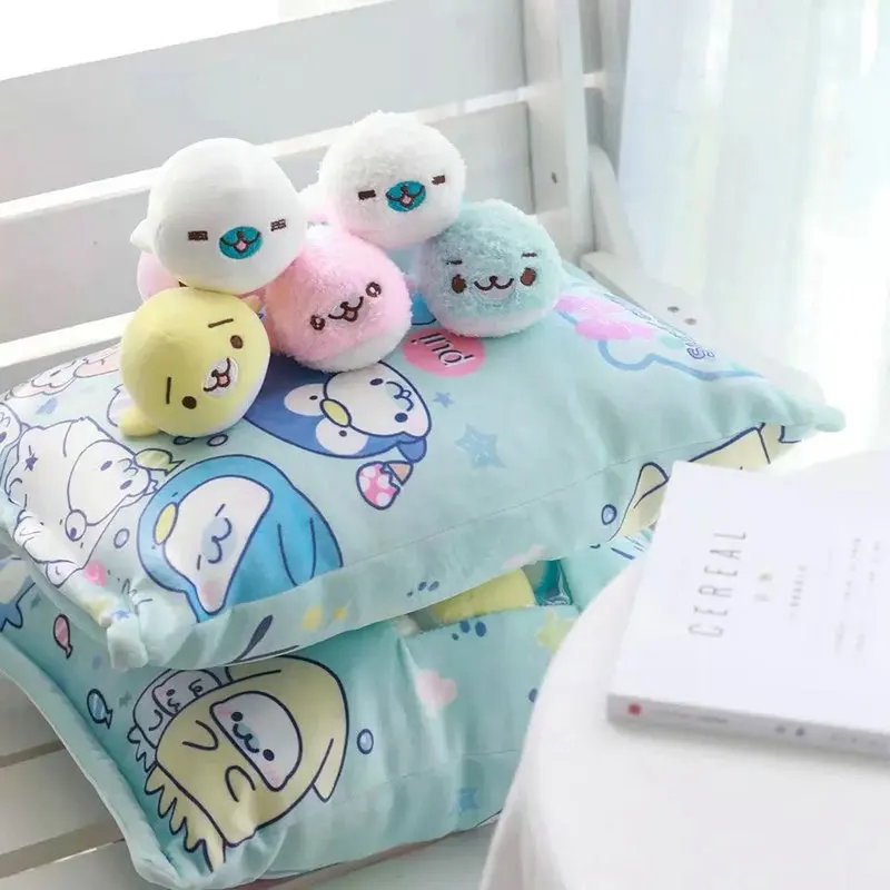 8 шт. мышь и утенок плюшевая игрушка в подушка для сумки креативный мультфильм аниме Подушка набитая фигурка из японского аниме Подушка для детей