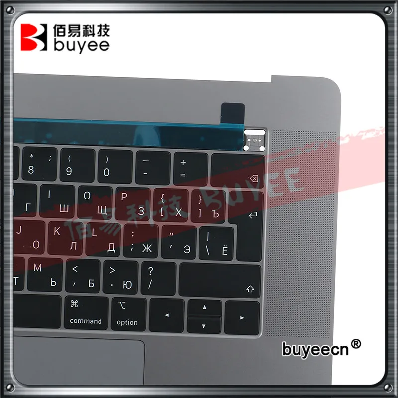 A1990 C壳+俄语键盘+触摸板+触摸条+电池总成 灰色全新 (7)