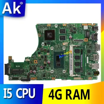 

AK X455LD X455LJ Laptop motherboard for ASUS X455LD/J X455L X455 Y483L W419L W409L F455 Test original mainboard 4G RAM I5 CPU