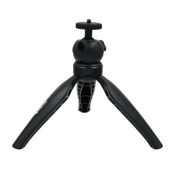 

Portable Mini Desktop little Phone Stand Tabletop Tripod for Vlog Mirrorless Camera Smart phone with Detachable 360 Ball head