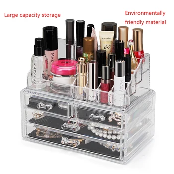 

Acrylic Portable Transparent Makeup Organizer Storage Box Make Up Organizer Cosmetic Organizer Makeup Storage Drawers Organizer