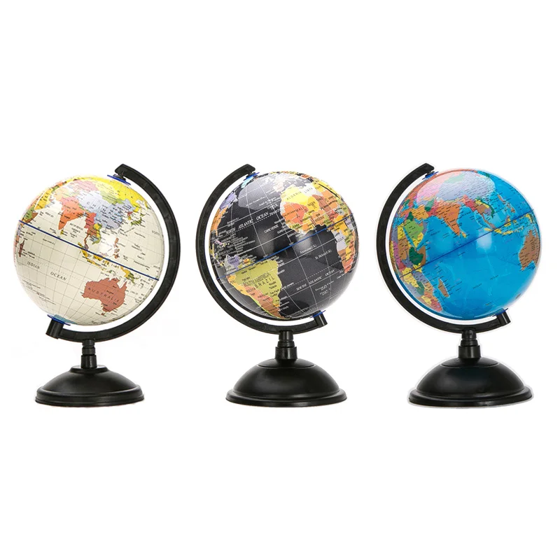 Inflatable Desktop Globe Map with Stand Educational Toys Learning from Home 12/"