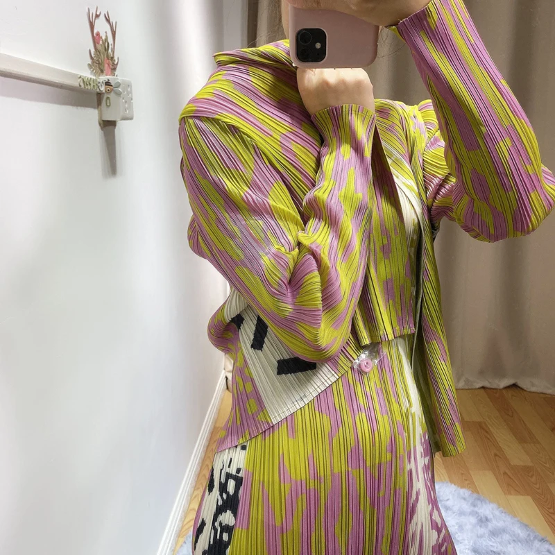 Changpleat новые летние женские платья Miyak Плиссированное элегантное платье с эластичной талией и круглым вырезом без рукавов тонкое женское прямое платье D7
