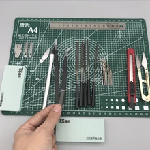 А4 сетка линия самовосhealing вающийся режущий коврик крафт карта Ткань Кожа бумажная доска руководство моделирование компоненты ПВХ коврик карандаш нож инструмент