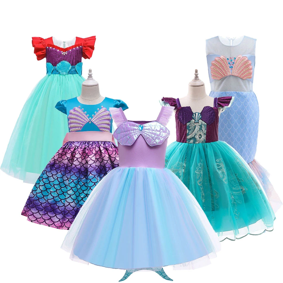 Mermaid dress little girl Clearance