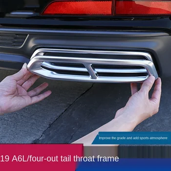 

for 19/20 Audi A6L/A4L modified tail throat decorative frame upgrade high configuration four-out tail throat patch auto parts