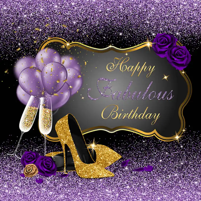 Photo Backdrop Happy Women Fabulous Birthday Party 30 40 50th High