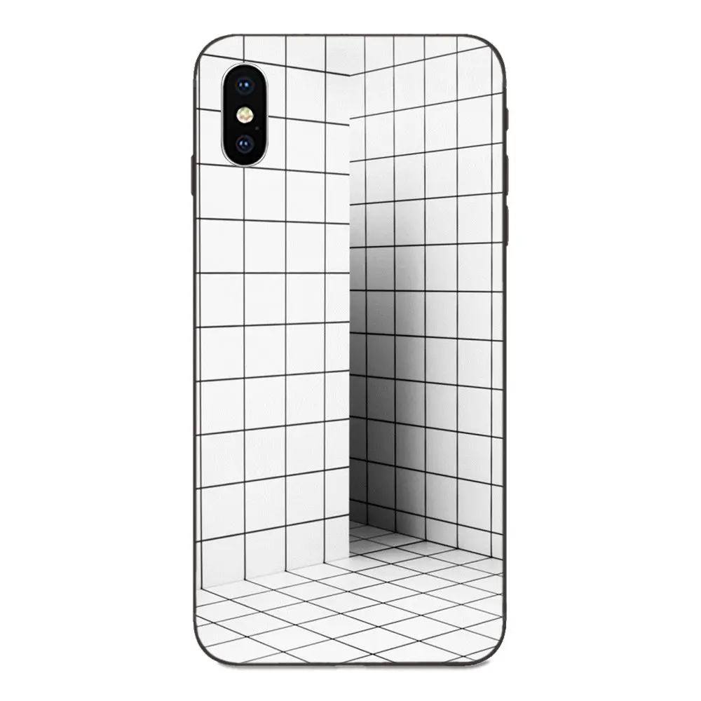 Картина чехол для телефона в черно белую клетку Galaxy C5 C7 J1 J2 J3 J330 J5 J6 J7 J730 M20 M30 Ace Core Max