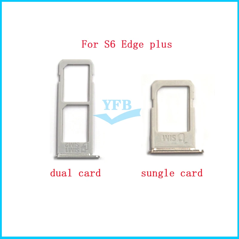 Bandeja para ranura de tarjeta SIM, piezas de repuesto para Samsung Galaxy S6 Edge plus Edge + G928 G928F