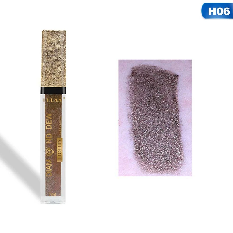 06 Glitter Liquid Eye Shadow Makeup Shimmer Eyeshadow Maquiagem Profissional Completa Make Up Cream Cosmetic - Цвет: 06