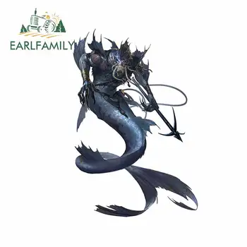 

EARLFAMILY 13cm x 8.7cm For Bestiary Merrow Car Stickers Waterproof Decal Creative Vinyl Material Interesting Car Styling Decor