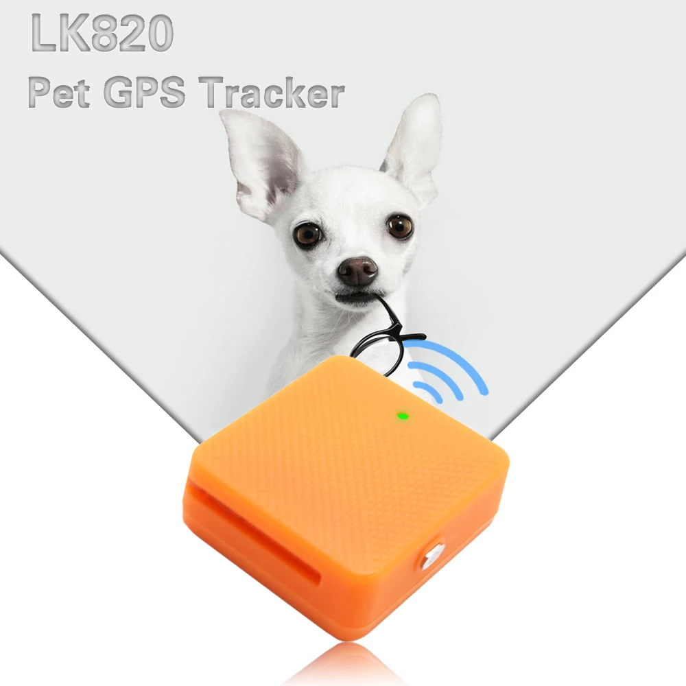 LK820 водонепроницаемый мини питомец GSM gps трекер локатор для собаки кошки с длительным временем ожидания гео-забор бесплатное приложение платформа отслеживающее устройство