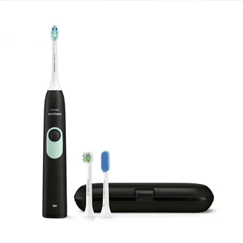 

Electric Toothbrush Youth Orthodontic Sound Wave Vibration (with Brush Head * 3 + Toothbrush Box) Black