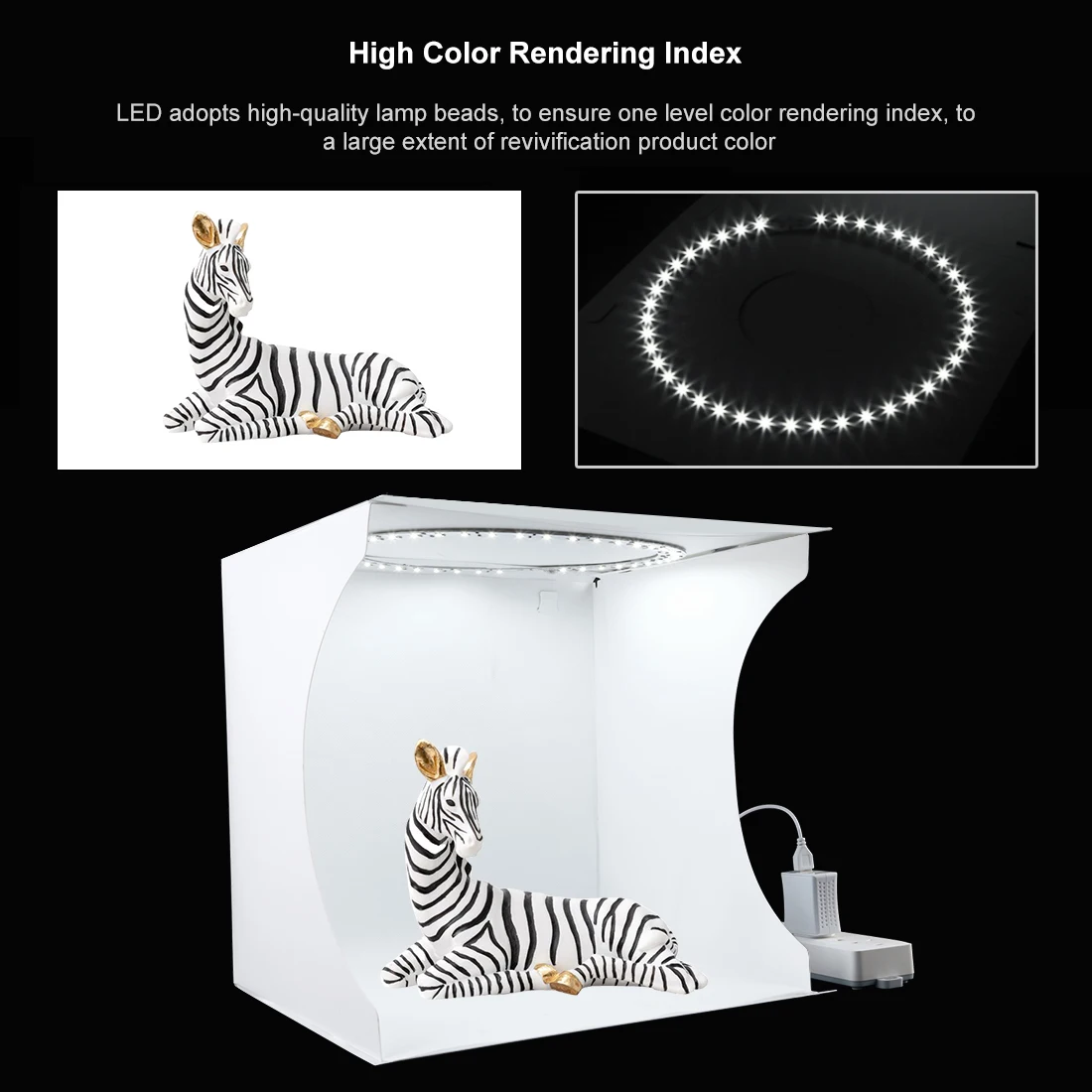 PULUZ Mini Light Box Softbox Set Photo Studio Dimmable Lightbox Tent Box Kits Camera Photography Accessories Toy Photo Shooting
