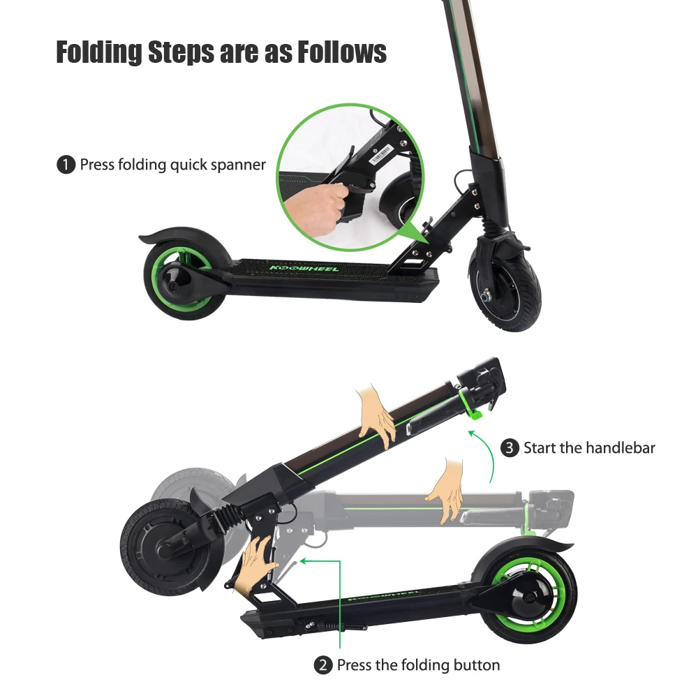 Koowheel 2 колеса Электрический Скутер Складной patinete eletrico Kick Smart e скутер adulto
