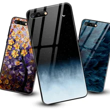 Для iPhone 5S, SE 6S 6 8 7 Plus XR XS MAX модные закаленные стеклянные раковины для Meizu M9 M6 M5 M8 Note 16th Plus ТПУ защитный чехол