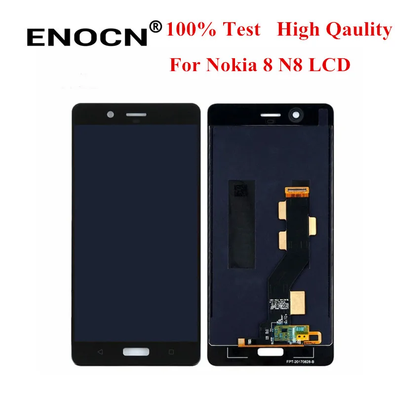 ENOCN протестирован для Nokia 8 N8 ЖК дисплей с сенсорным экраном дигитайзер сборка Nokia8