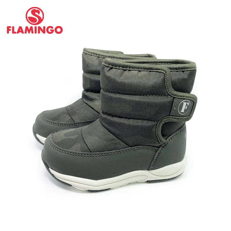 

FLAMINGO 2020 Winter High Quality Waterproof Wool Keep Warm Kids Shoes Anti-slip Snow Boots for Boy Free Shipping 92D-NQ-1518