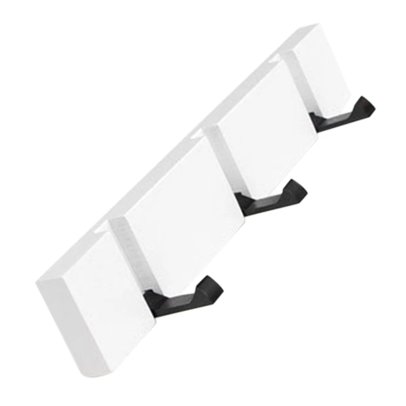 Wood Wall Hanger Vintage Hooks Hanger Holder Clothes Storage Hook Wall Hanging Hanger Home Decor Hanger Coat Hooks Rack - Цвет: White 30cm