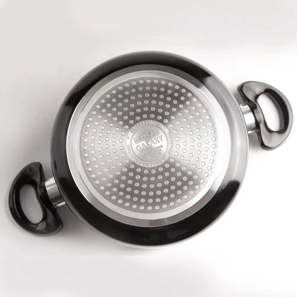 Набор посуды Galaxy GL9502(Сковорода 24 см, ковш 1,6 л, кастрюли 2.9 л и 5 л, материал алюминий, антипригарное покрытие, для всех типов плит)