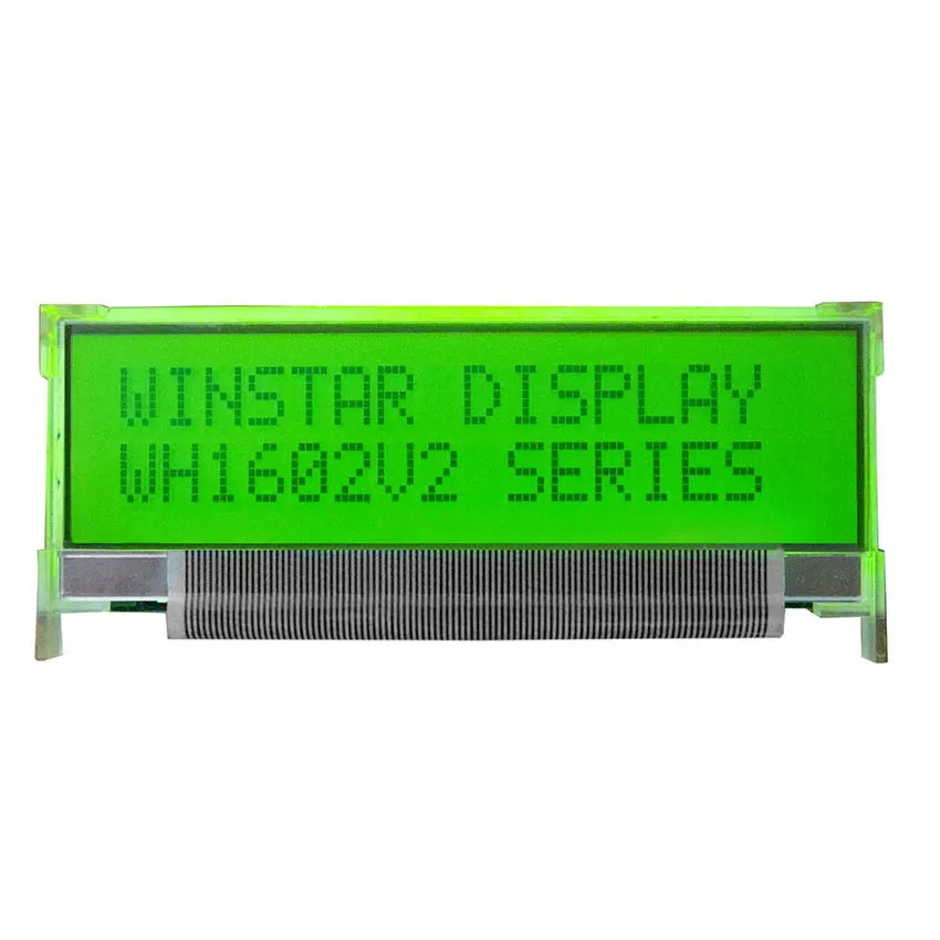 

WH1602V2 WINSTAR 16*2 module 5V thinner LCD panel of 0.7 mm in thick VATN LCD screen white backlight new and original
