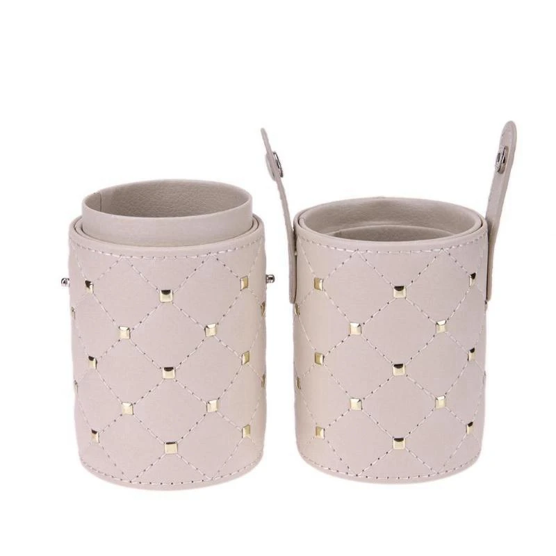 Модный держатель для кистей для макияжа Чехол из искусственной кожи дорожная подставка для ручек, для хранения косметических кистей кисточки в сумке Органайзер инструменты для макияжа